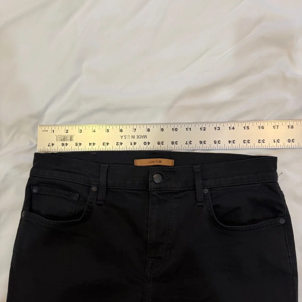 Joes Jeans Mens Slim Fit Black Pants Size 33 High Stretch Tapered Leg